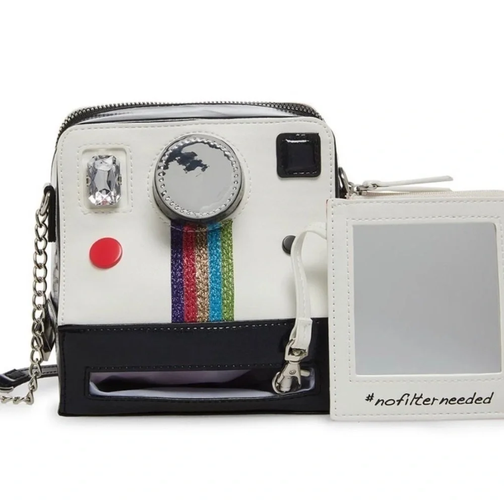 NWT Betsey Johnson Kitsch Oh Snap Crossbody Bag Polaroid Camera BJ32965N